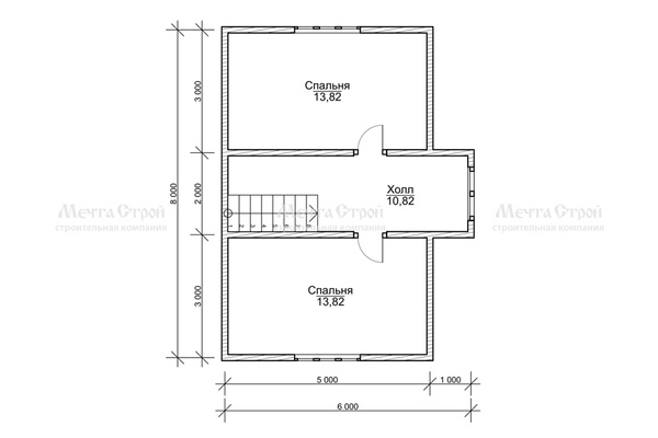 каркасный дом 8.0x7.0 - схема (2)