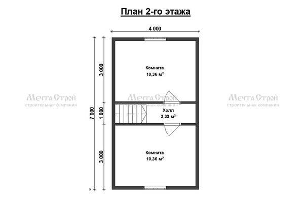 каркасный дом 8.0x7.0 - схема (2)