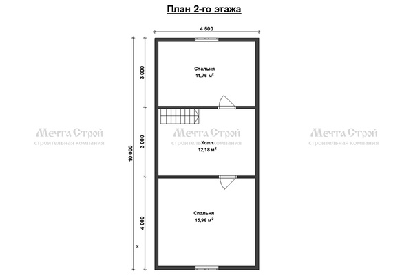 дом из профилированного бруса 9.0x6.0 - схема (2)