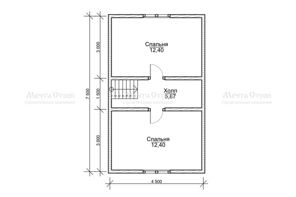 каркасный дом 8.0x7.5 - схема (2)