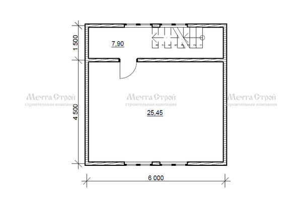 каркасный дом 8.5x6.0 - схема (2)